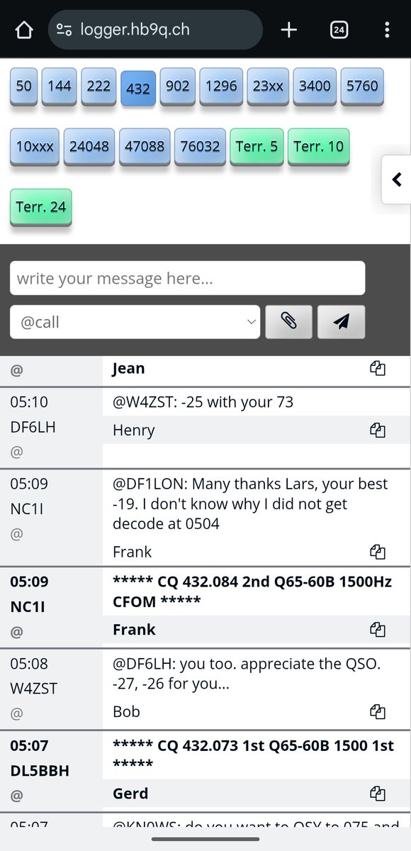 First EME moonbounce decodes
