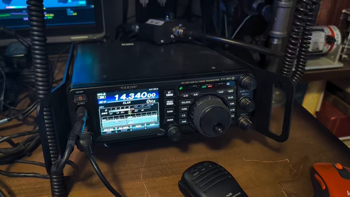 FT-991A on 20m during the Alabama QSO Party