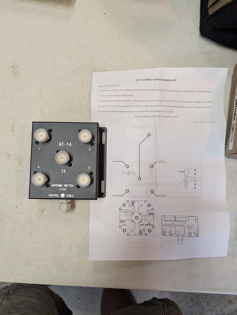 AT-14 4-Way Coaxial Remote Antenna Switch