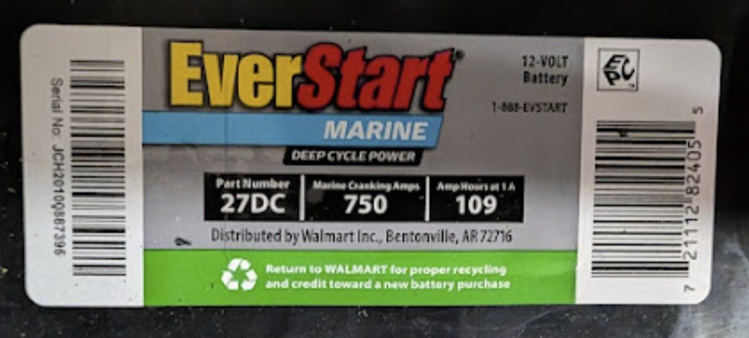 EverStart 27DC Marine Battery