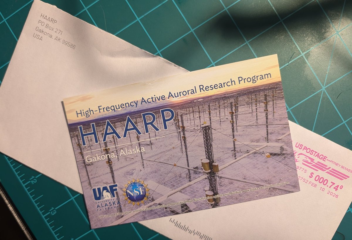 HAARP QSL card, front