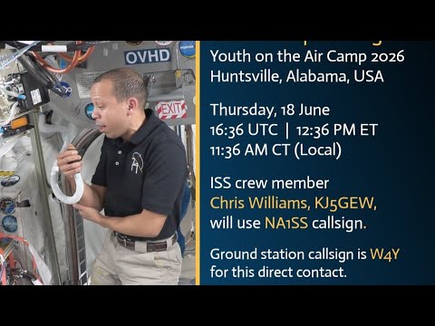 ISS ARISS pass, received live